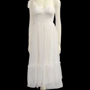 Petal & Pup White Floret Dress White New